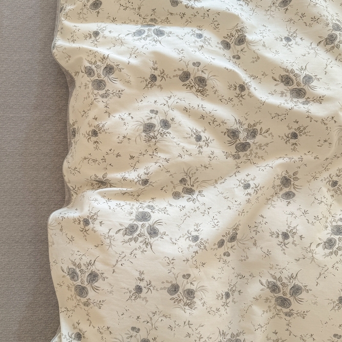 91家纺网 家纺一手货源 找家纺 梵克保罗 2025新款全棉嵌绳四件套 花园国度