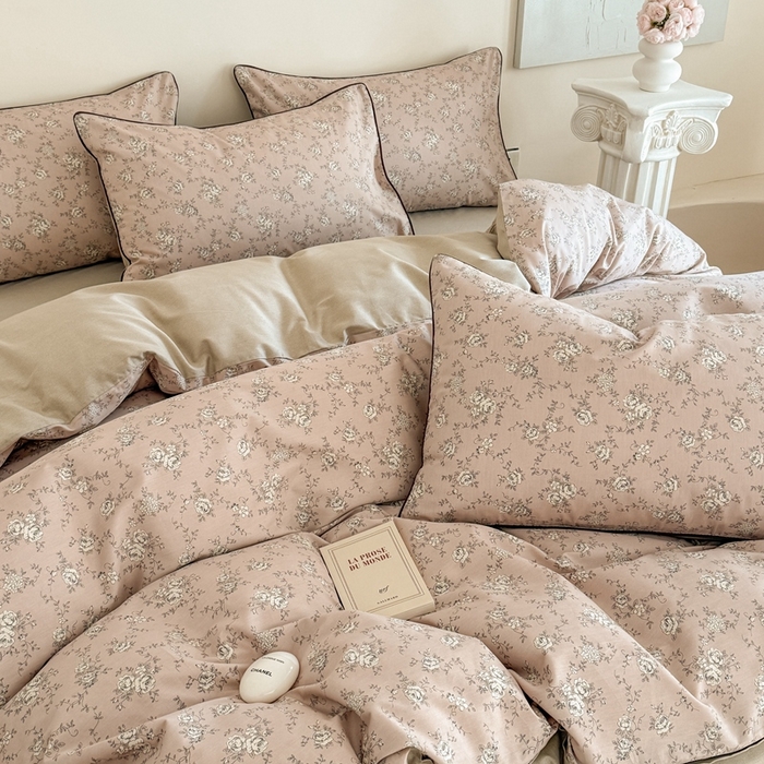 91家纺网 家纺一手货源 找家纺 梵克保罗 2025新款全棉嵌绳四件套 卡洛曼