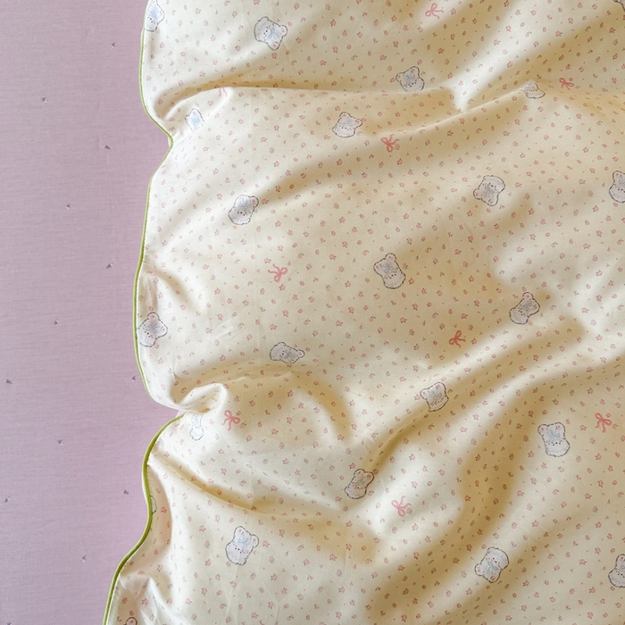 91家纺网 家纺一手货源 找家纺 梵克保罗 2025新款全棉嵌绳四件套 小布丁