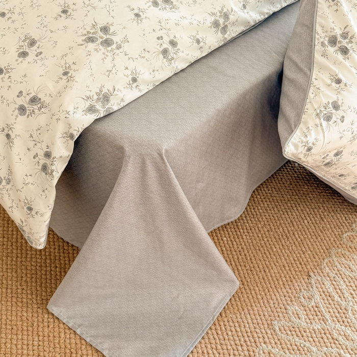 91家纺网 家纺一手货源 找家纺 梵克保罗 2025新款全棉嵌绳四件套 花园国度