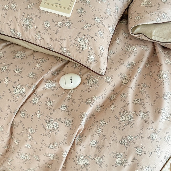 91家纺网 家纺一手货源 找家纺 梵克保罗 2025新款全棉嵌绳四件套 卡洛曼