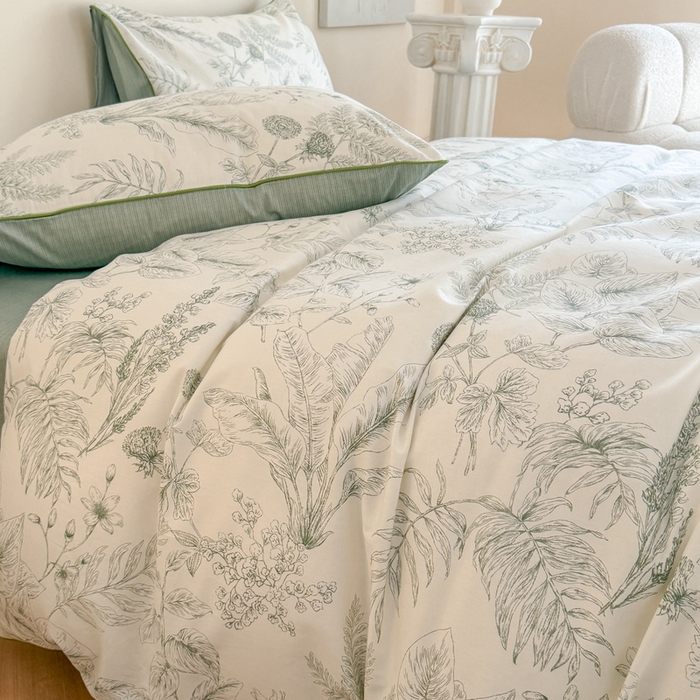 91家纺网 家纺一手货源 找家纺 梵克保罗 2025新款全棉嵌绳四件套 绿野仙踪