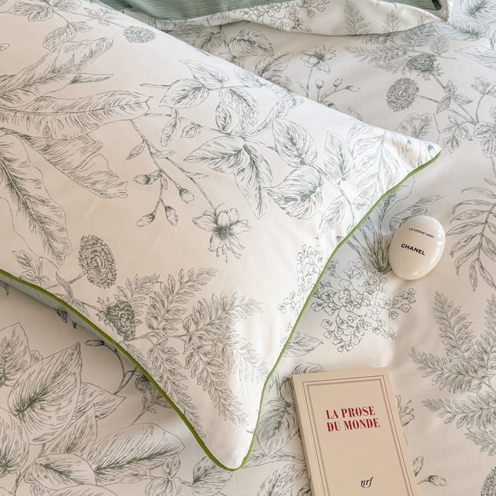 91家纺网 家纺一手货源 找家纺 梵克保罗 2025新款全棉嵌绳四件套 绿野仙踪