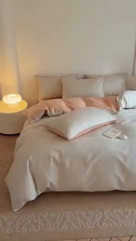 91家纺网 家纺一手货源 找家纺 梵克保罗 2025新款全棉嵌绳四件套 花语