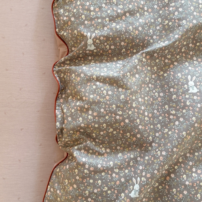 91家纺网 家纺一手货源 找家纺 梵克保罗 2025新款全棉嵌绳四件套 查理兔