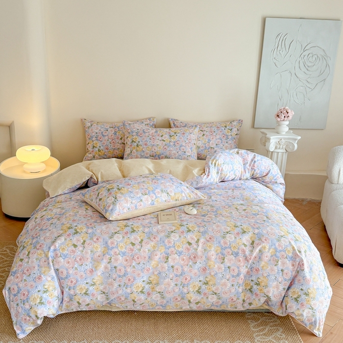 梵克保罗 2025新款全棉嵌绳四件套 国色芳华