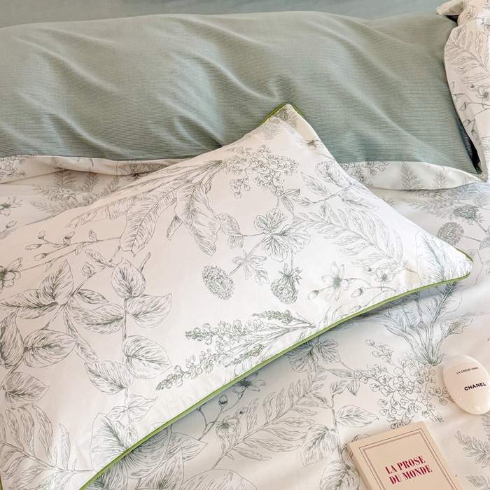 91家纺网 家纺一手货源 找家纺 梵克保罗 2025新款全棉嵌绳四件套 绿野仙踪