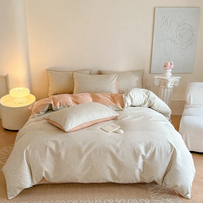 91家纺网 家纺一手货源 找家纺 （总）梵克保罗 2025新款全棉嵌绳四件套