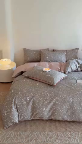 91家纺网 家纺一手货源 找家纺 （总）梵克保罗 2025新款全棉嵌绳四件套