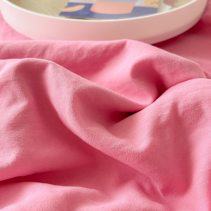 91家纺网 家纺一手货源 找家纺 梵克保罗 2025新款卡通水洗棉毛巾绣四件套 可爱猫-粉