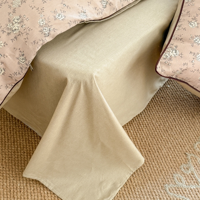 91家纺网 家纺一手货源 找家纺 梵克保罗 2025新款全棉嵌绳四件套 卡洛曼