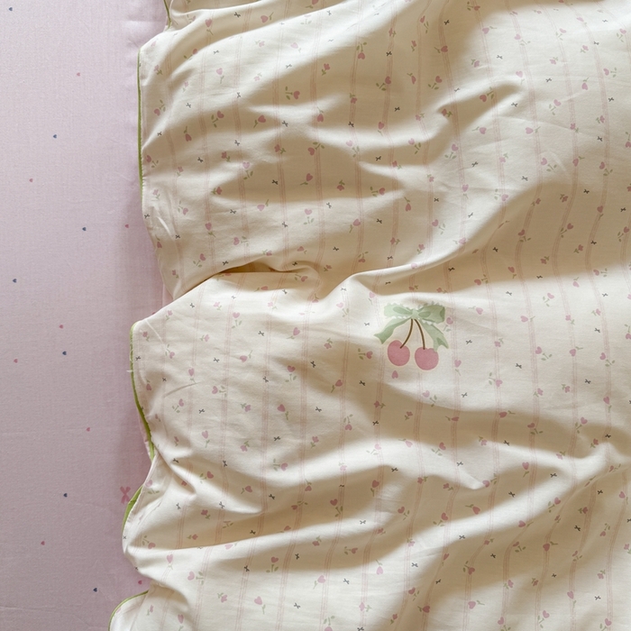 91家纺网 家纺一手货源 找家纺 梵克保罗 2025新款全棉嵌绳四件套 郁香公主