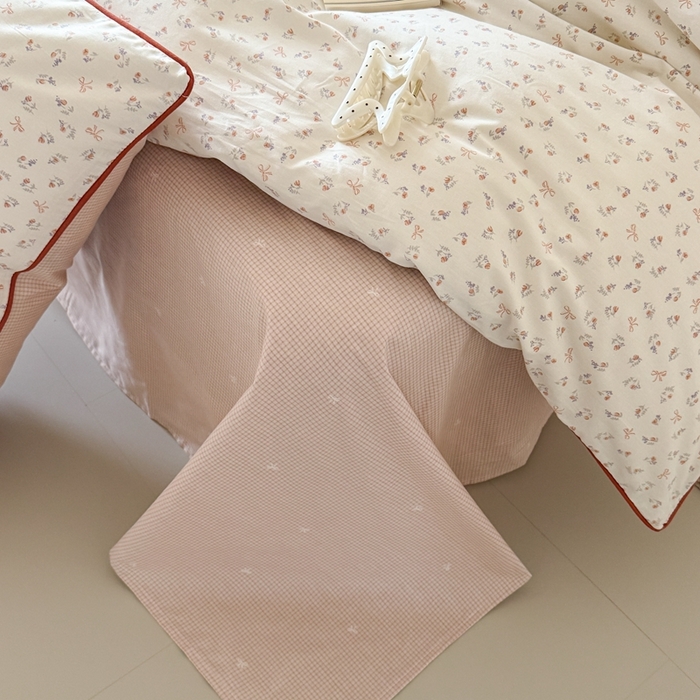 91家纺网 家纺一手货源 找家纺 梵克保罗 2025新款全棉嵌绳四件套 初月