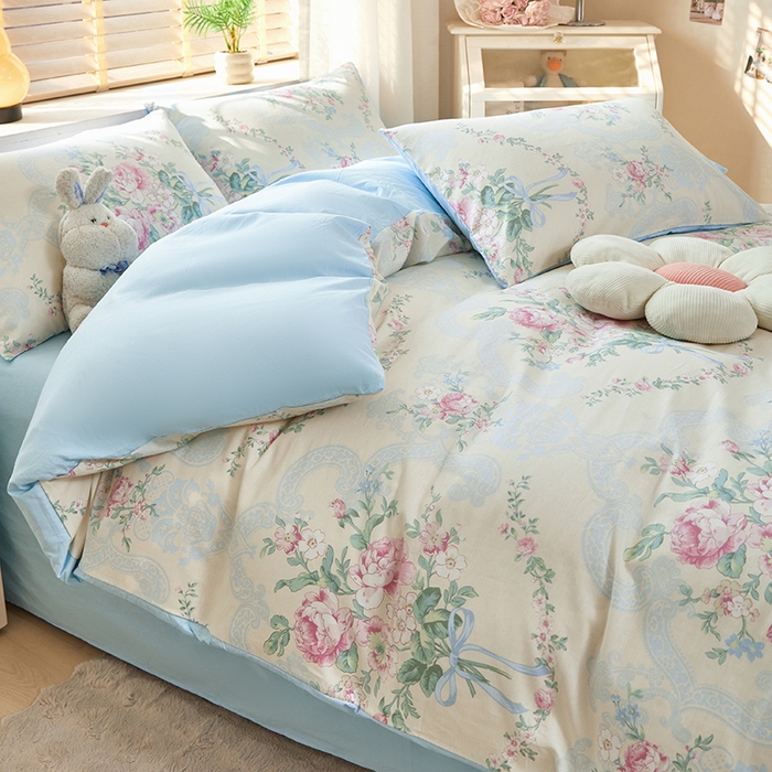 91家纺网 家纺一手货源 找家纺 （总）梵克保罗 2025新款12868全棉印花四件套