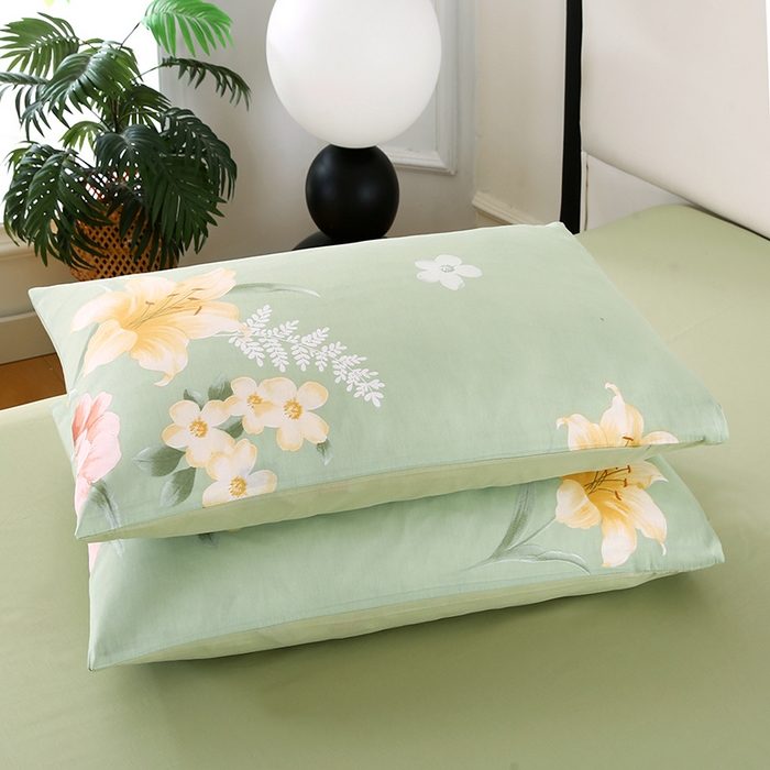 91家纺网 家纺一手货源 找家纺 梵克保罗 2025新款12868全棉印花四件套 木槿