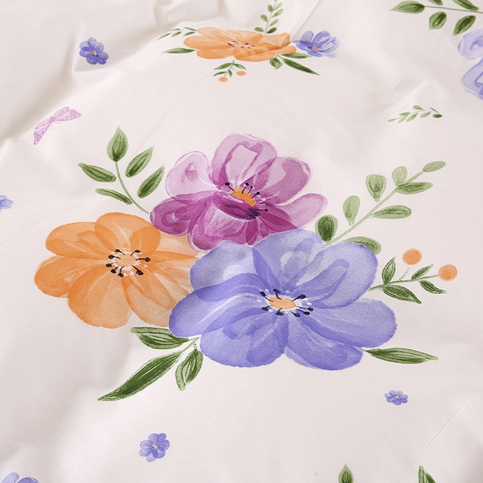 91家纺网 家纺一手货源 找家纺 梵克保罗 2025新款12868全棉印花四件套 繁花似锦