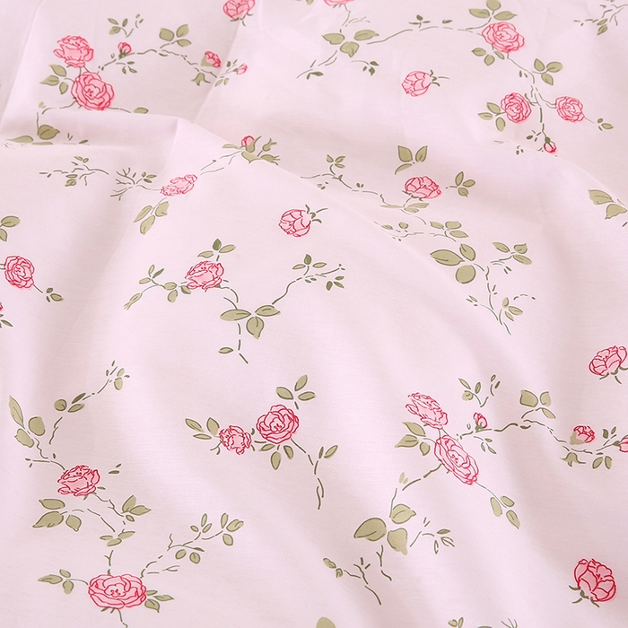 91家纺网 家纺一手货源 找家纺 梵克保罗 2025新款12868全棉印花四件套 花想容