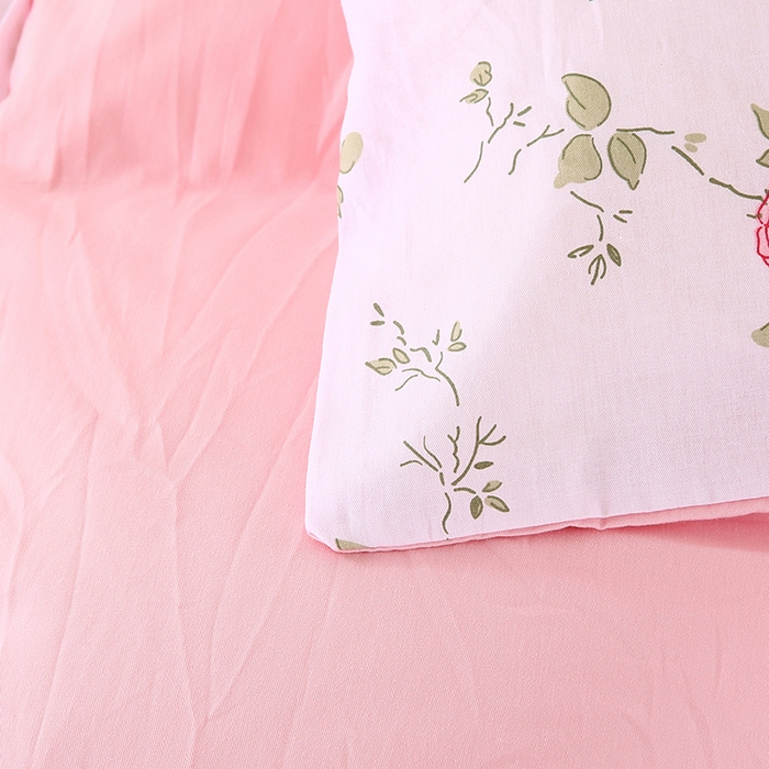 91家纺网 家纺一手货源 找家纺 梵克保罗 2025新款12868全棉印花四件套 花想容