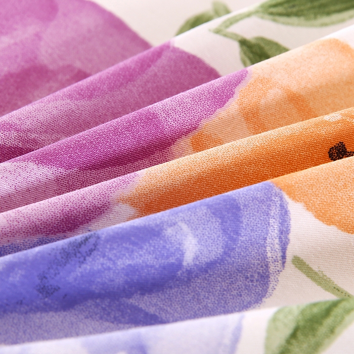 91家纺网 家纺一手货源 找家纺 梵克保罗 2025新款12868全棉印花四件套 繁花似锦