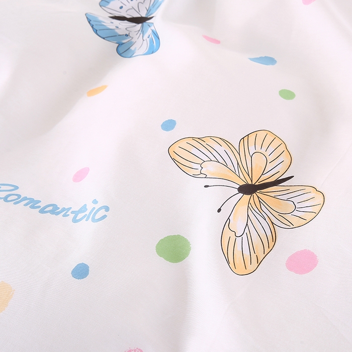 91家纺网 家纺一手货源 找家纺 梵克保罗 2025新款12868全棉印花四件套 蝶舞