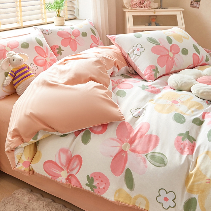 梵克保罗 2025新款12868全棉印花四件套 丽漫