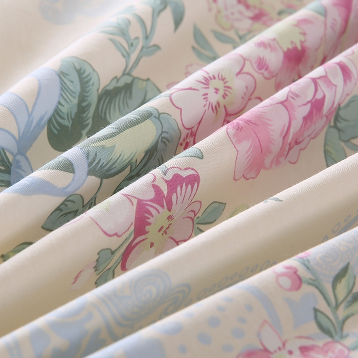 91家纺网 家纺一手货源 找家纺 梵克保罗 2025新款12868全棉印花四件套 琉璃如梦