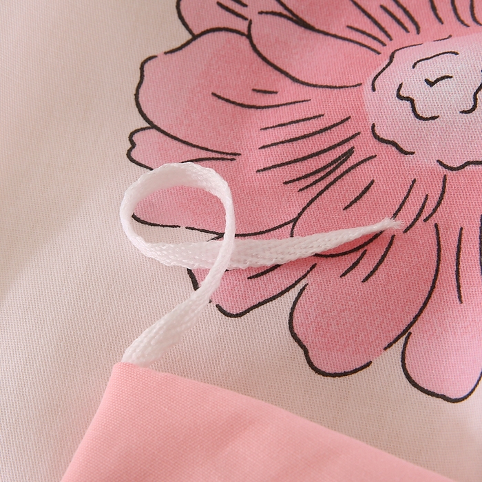 91家纺网 家纺一手货源 找家纺 梵克保罗 2025新款12868全棉印花四件套 花丛小兔