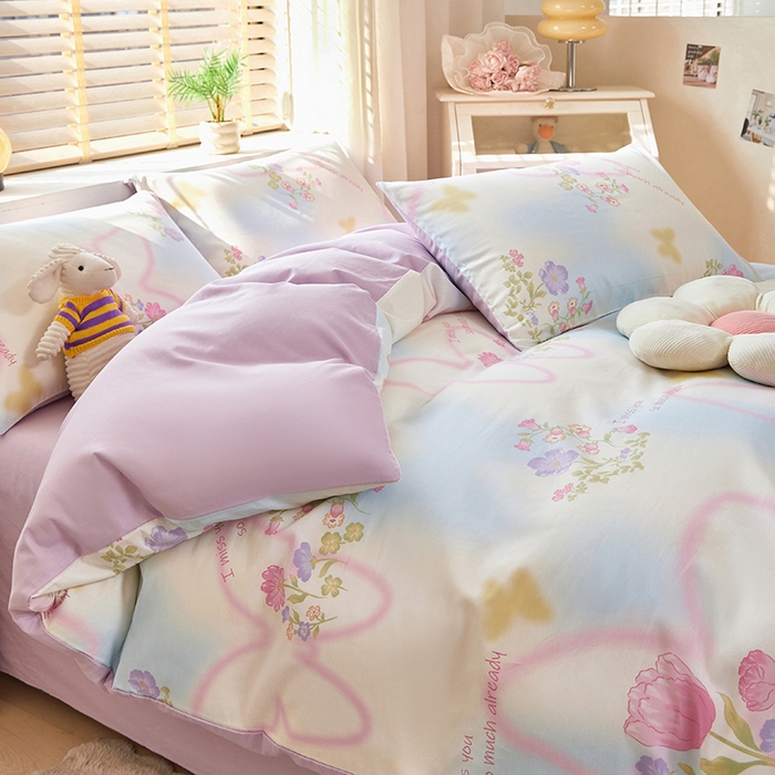 梵克保罗 2025新款12868全棉印花四件套 盛夏之姿