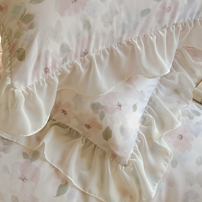 91家纺网 家纺一手货源 找家纺 （总）梵克保罗 2025新款法式大花边针织棉四件套