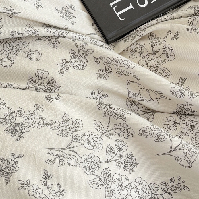 91家纺网 家纺一手货源 找家纺 梵克保罗 2025新款法式大花边针织棉四件套 洛莉