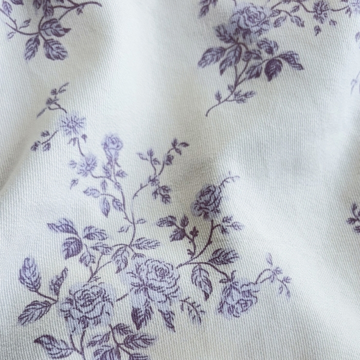 91家纺网 家纺一手货源 找家纺 梵克保罗 2025新款法式大花边针织棉四件套 紫黛