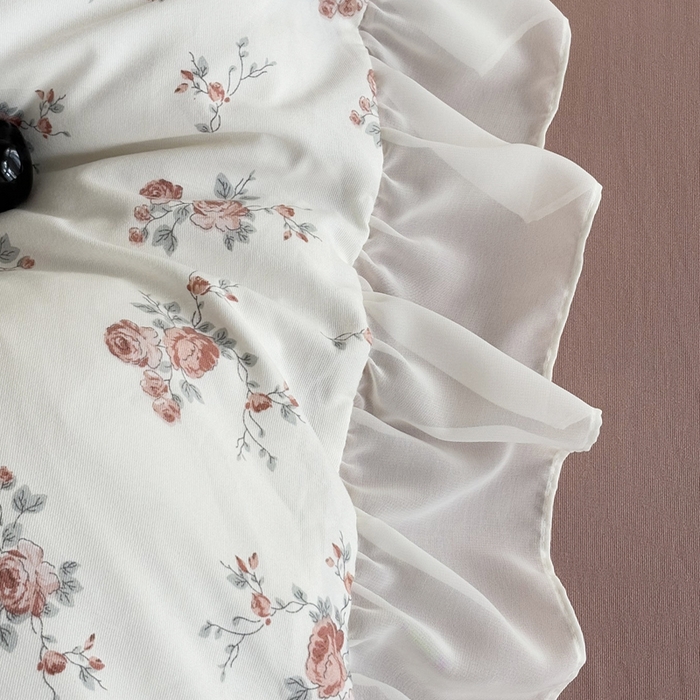 91家纺网 家纺一手货源 找家纺 梵克保罗 2025新款法式大花边针织棉四件套 春色人间