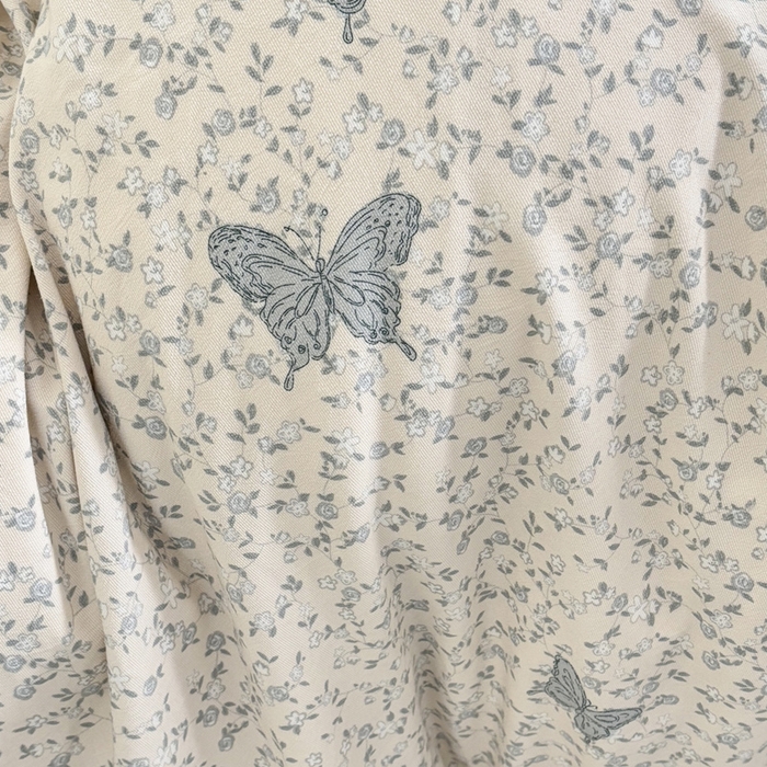 91家纺网 家纺一手货源 找家纺 梵克保罗 2025新款法式大花边针织棉四件套 蝶舞