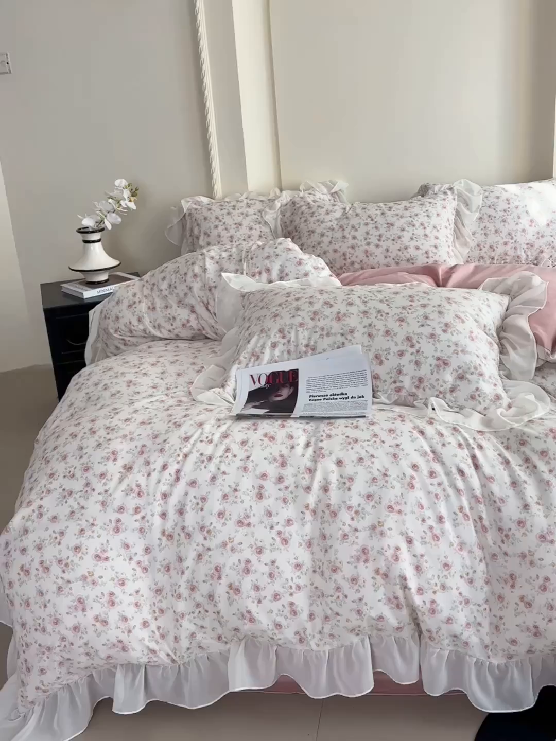 91家纺网 家纺一手货源 找家纺 （总）梵克保罗 2025新款法式大花边针织棉四件套