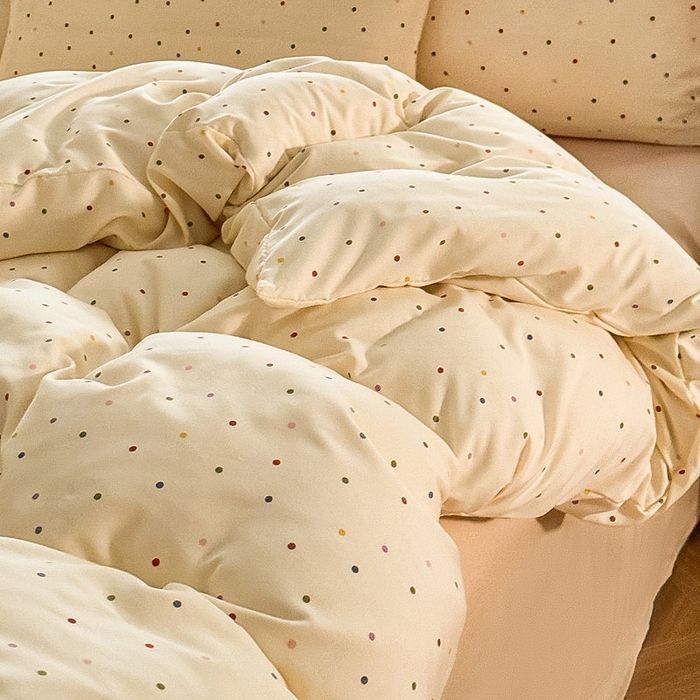 91家纺网 家纺一手货源 找家纺 （总）梵克保罗 2025新款有氧针织双层纱印花四件套