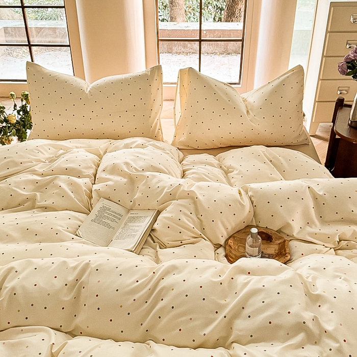 91家纺网 家纺一手货源 找家纺 （总）梵克保罗 2025新款有氧针织双层纱印花四件套