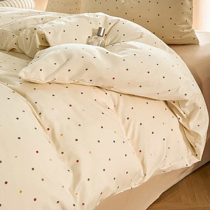 91家纺网 家纺一手货源 找家纺 （总）梵克保罗 2025新款有氧针织双层纱印花四件套