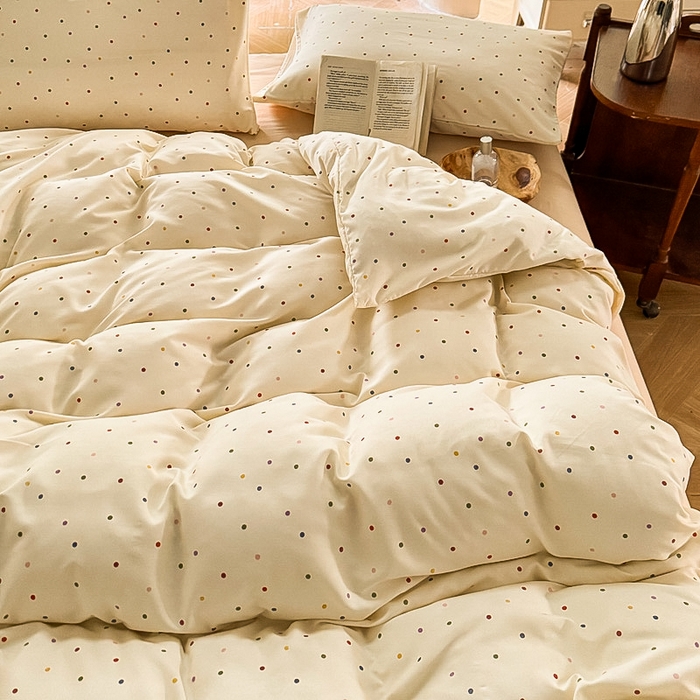 91家纺网 家纺一手货源 找家纺 （总）梵克保罗 2025新款有氧针织双层纱印花四件套