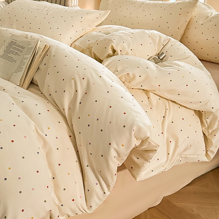 91家纺网 家纺一手货源 找家纺 （总）梵克保罗 2025新款有氧针织双层纱印花四件套