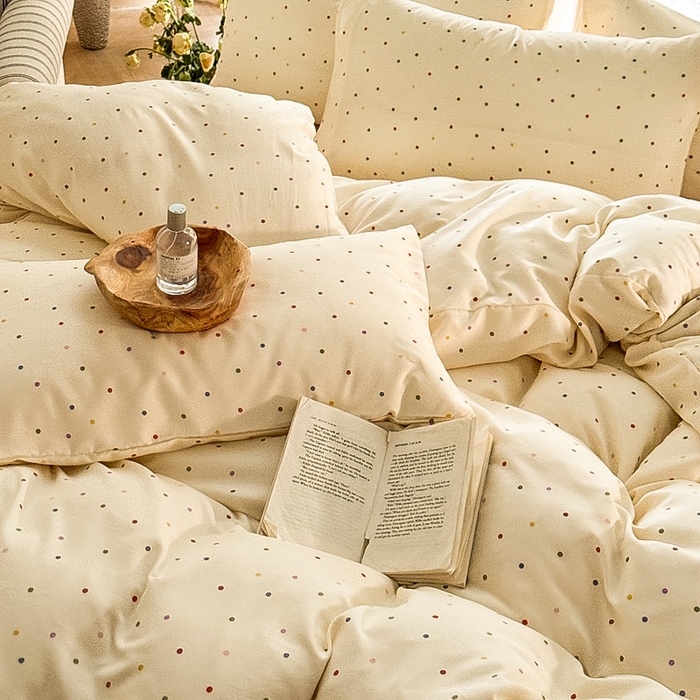 91家纺网 家纺一手货源 找家纺 （总）梵克保罗 2025新款有氧针织双层纱印花四件套