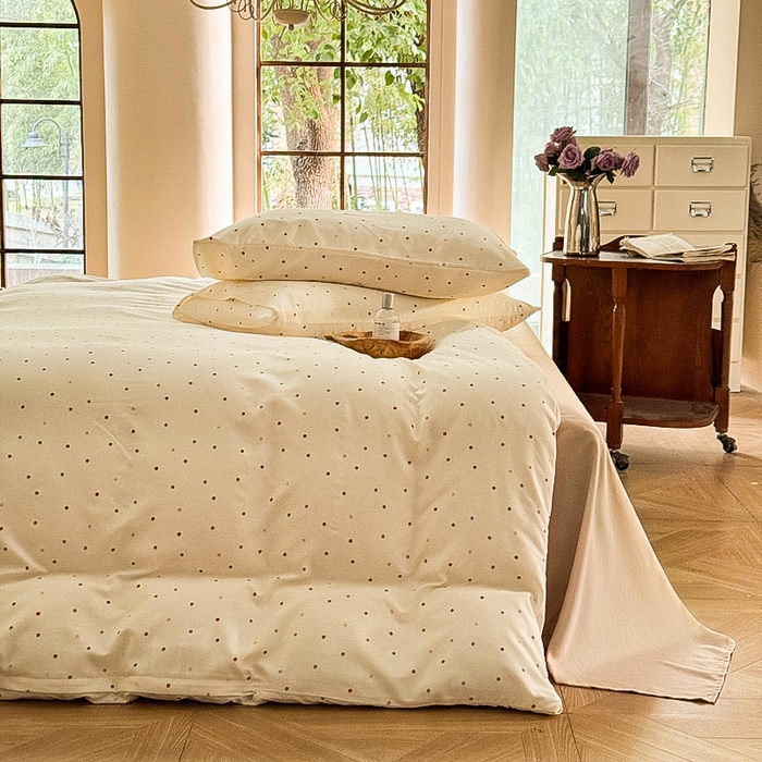 91家纺网 家纺一手货源 找家纺 （总）梵克保罗 2025新款有氧针织双层纱印花四件套