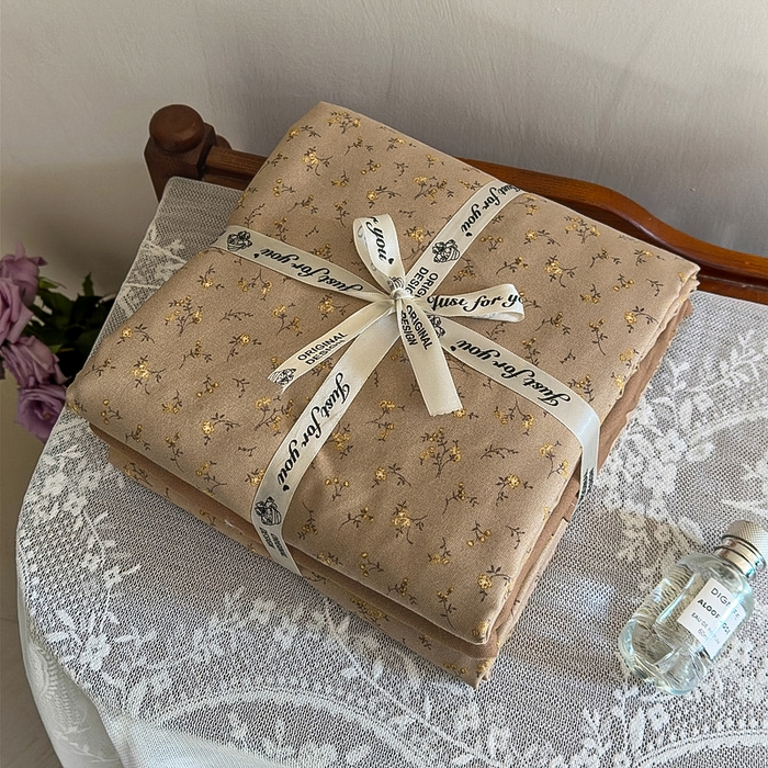 91家纺网 家纺一手货源 找家纺 梵克保罗 2025新款有氧针织双层纱印花四件套 南山落日