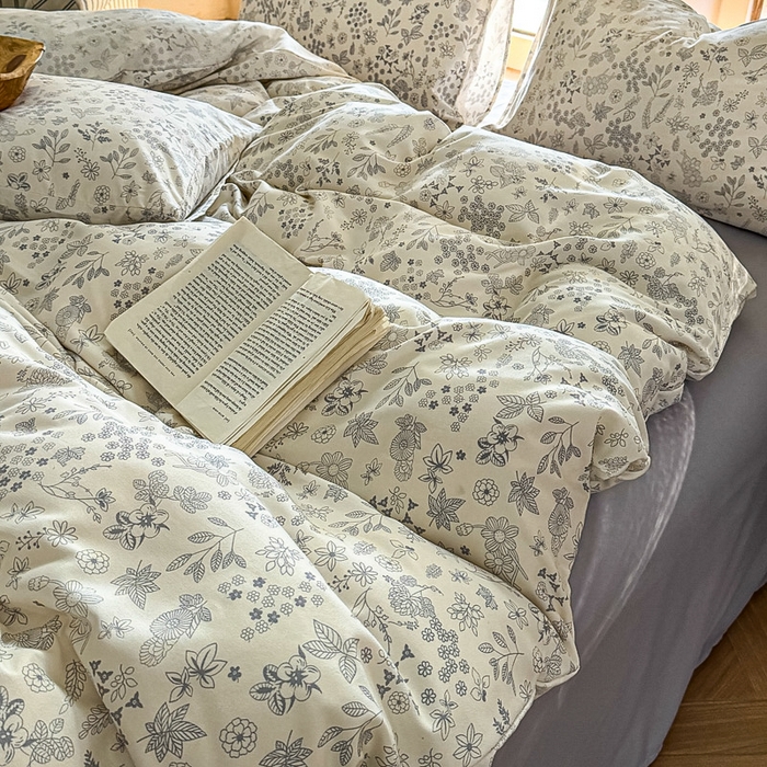 91家纺网 家纺一手货源 找家纺 梵克保罗 2025新款有氧针织双层纱印花四件套 造梦