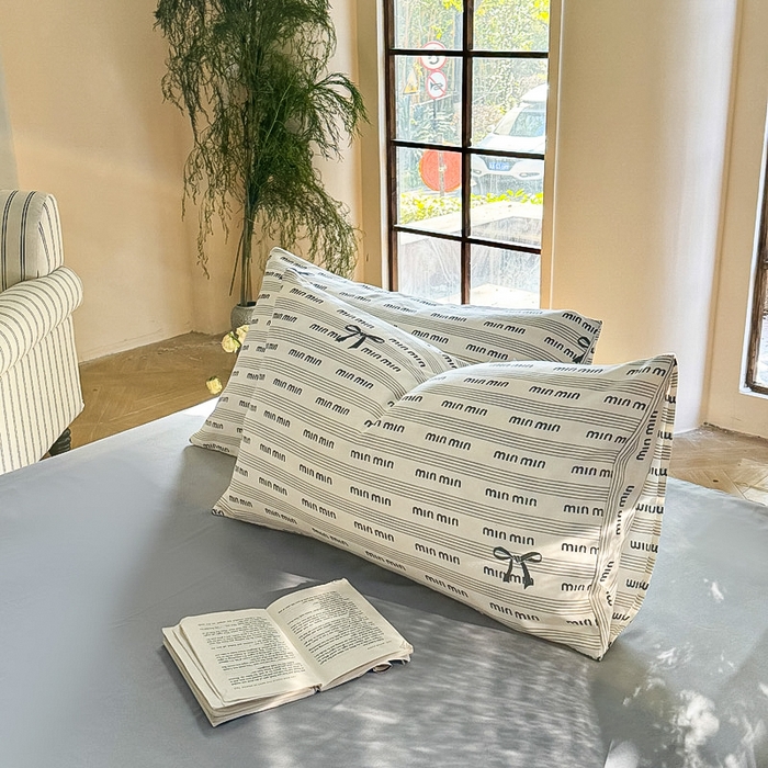 91家纺网 家纺一手货源 找家纺 梵克保罗 2025新款有氧针织双层纱印花四件套 夏日谣曲