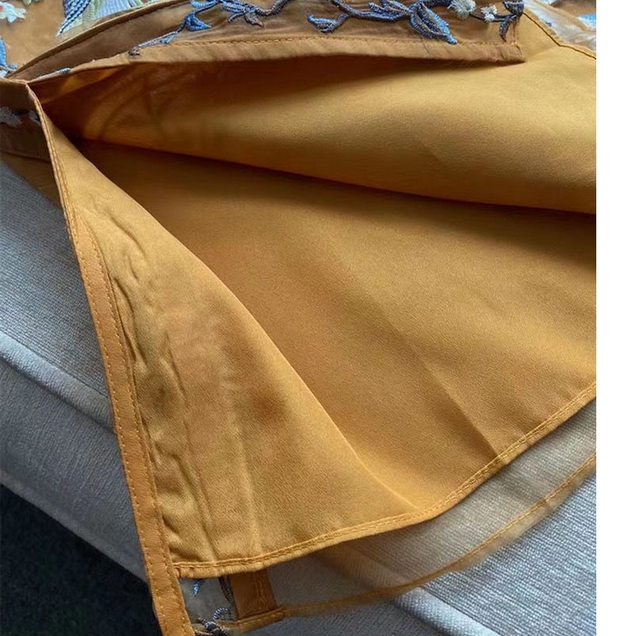 91家纺网 家纺一手货源 找家纺 洛兰沙家居馆【只代发】【只代发】 2025新款复古织锦缎细纱棉麻拼接马甲背心刺绣中式盘扣上衣 32