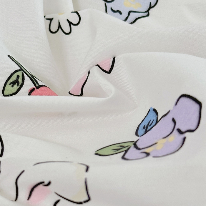 91家纺网 家纺一手货源 找家纺 （总）梵克保罗 2025春夏新款全棉小清新卡通碎花学生季三件套四件套