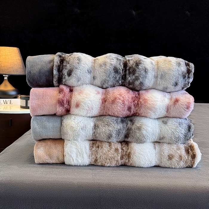 若未家居 LOVEWE HOUSE 2025新款流光豹纹视觉系A版全消光丹麦貂B版250克全消光牛奶绒轻奢高端绒四件套 组合图