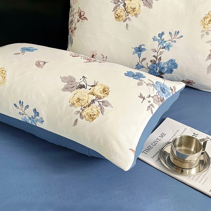 91家纺网 家纺一手货源 找家纺 （总）梵克保罗 2025春夏新款水洗棉麻学生小号三件套