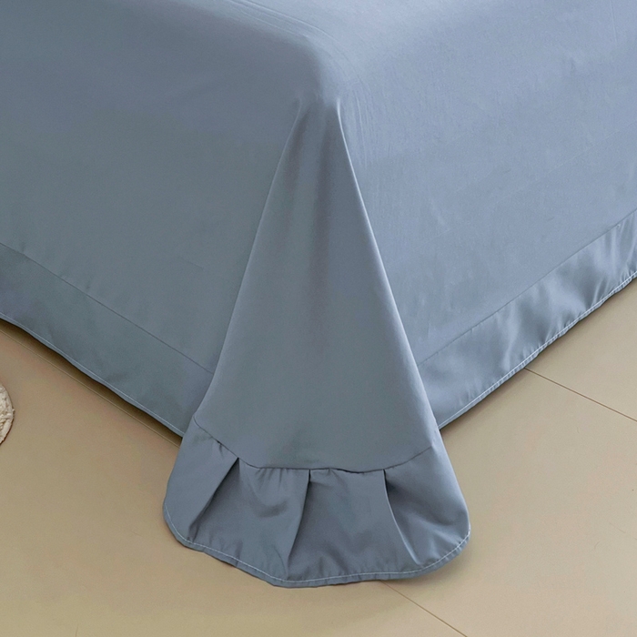 91家纺网 家纺一手货源 找家纺 梵克保罗 2025春夏新款水洗棉麻学生小号三件套 漫天花语