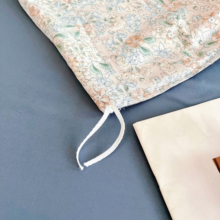 91家纺网 家纺一手货源 找家纺 梵克保罗 2025春夏新款水洗棉麻学生小号三件套 漫天花语